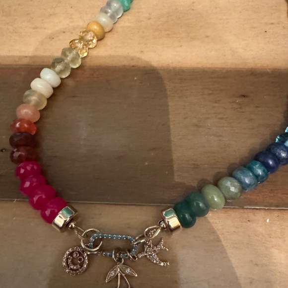 Lynn Rachel Rose 14k and gemstone necklace 19 inches - Picture 5 of 6